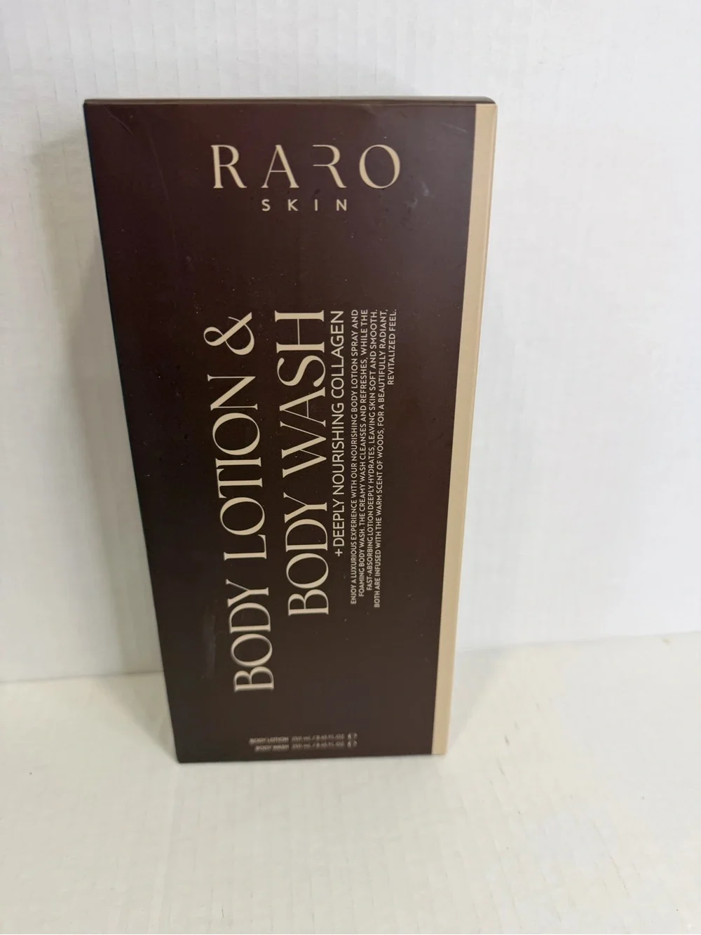 RARO SKIN Deeply Nourishing Body Lotion & Body Wash Collection 250 ml each bottl
